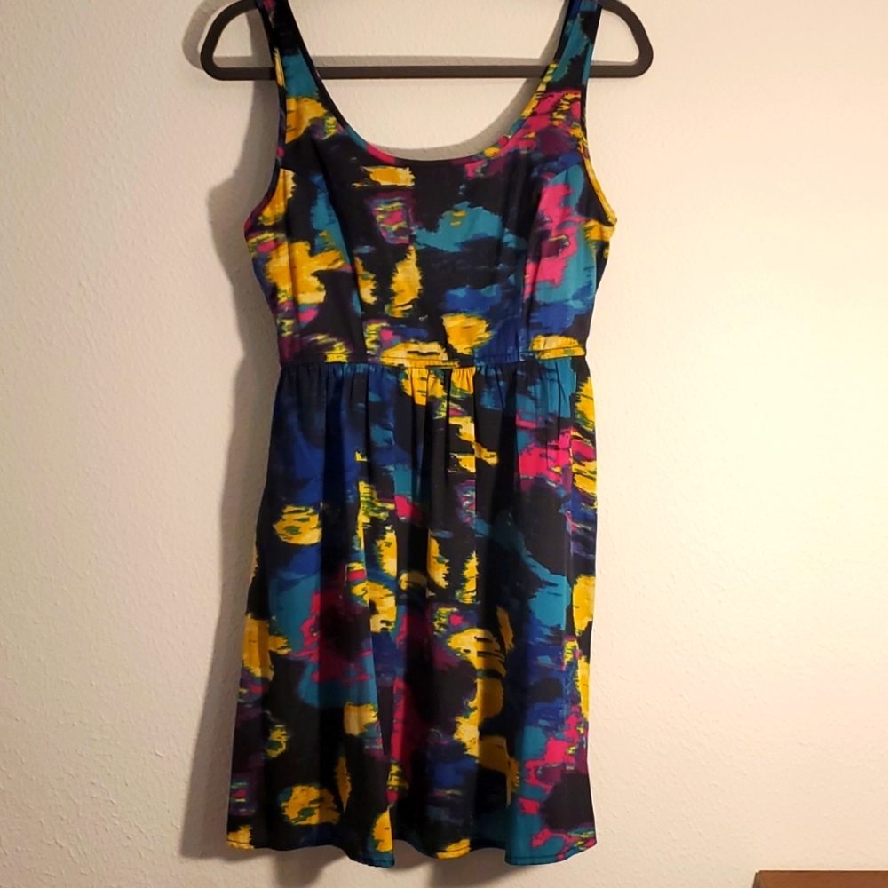 Multi color F21 midi dress